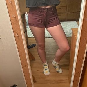 American Eagle Red shorts